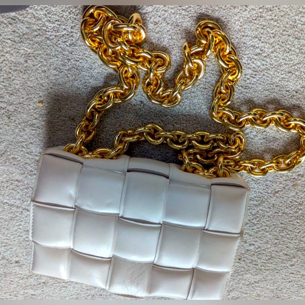 Bottega Veneta warn once still has plastic on zipper